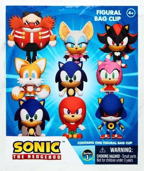 Figural Bag Clip - SONIC The Hedgehog Series 1 (Pack of 24)