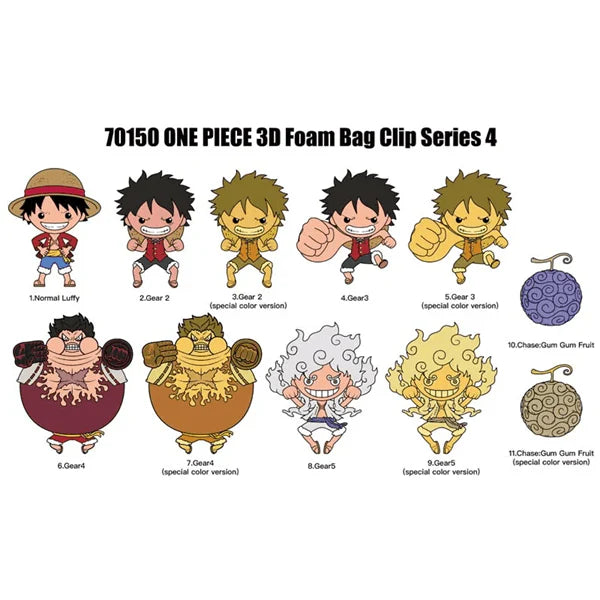 [Restock] Figural Bag Clip - ONEPIECE Series 4 (Pack of 24) $4.35/ea