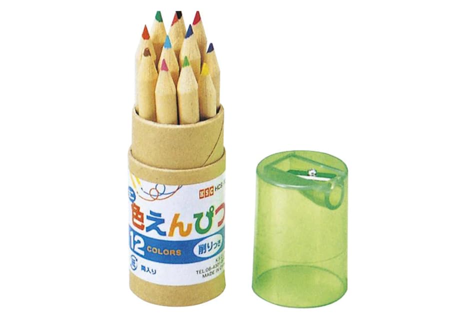 Mini Coloring Pencils with Sharpener 12 colors (Pack of 20)