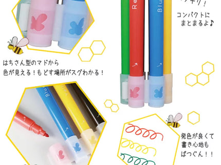 [Water-Based Marker Set] Honey Comb Pop Color 6 - colors Set