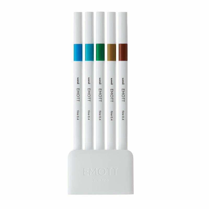 [SALE] uni EMOTT Pen Set - 0.4 Fine Marker 5pcs