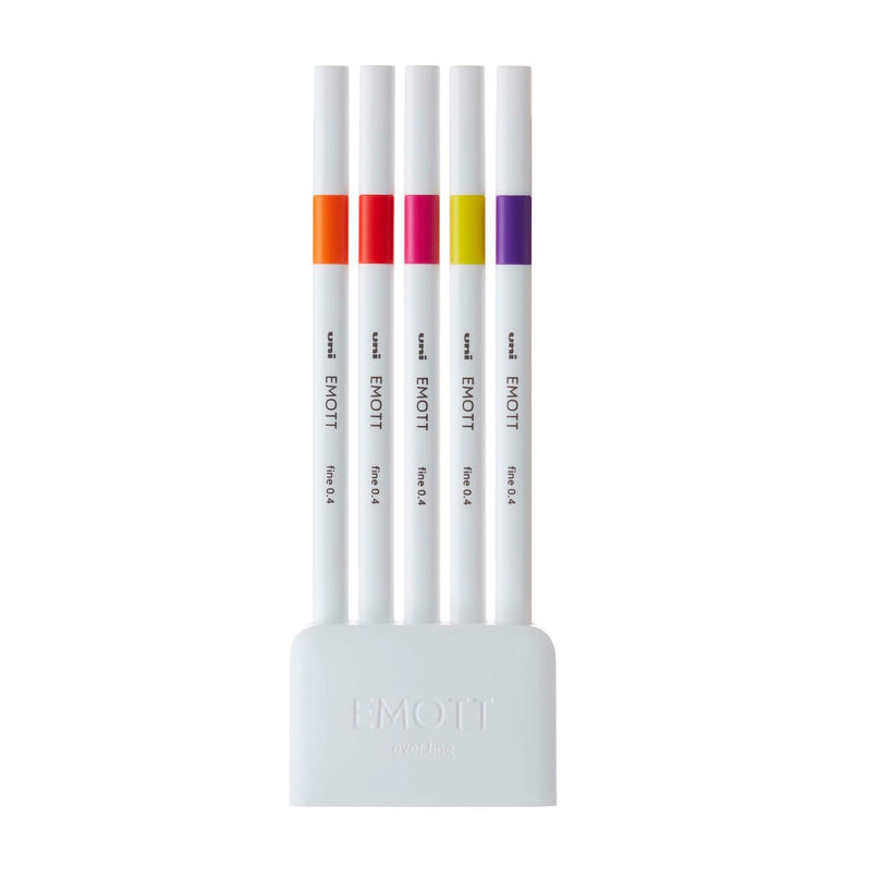 [SALE] uni EMOTT Pen Set - 0.4 Fine Marker 5pcs