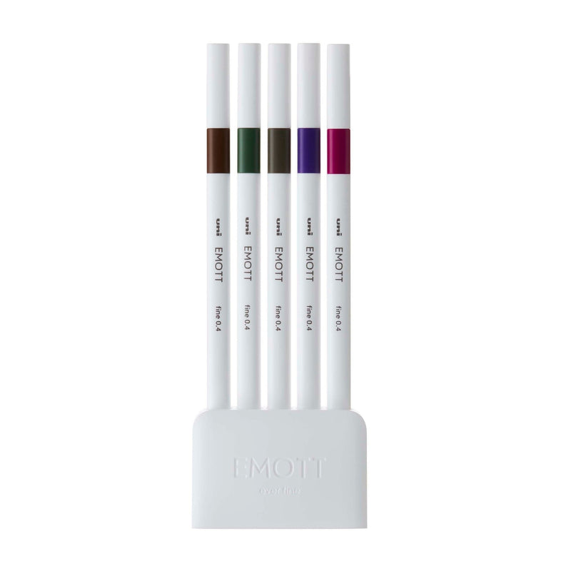 [SALE] uni EMOTT Pen Set - 0.4 Fine Marker 5pcs