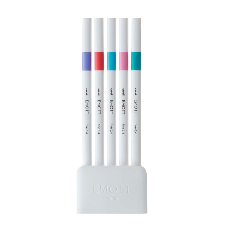 [SALE] uni EMOTT Pen Set - 0.4 Fine Marker 5pcs
