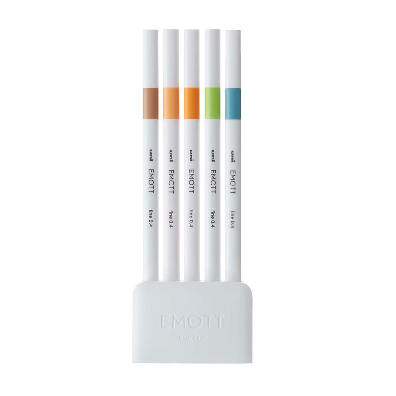 [SALE] uni EMOTT Pen Set - 0.4 Fine Marker 5pcs