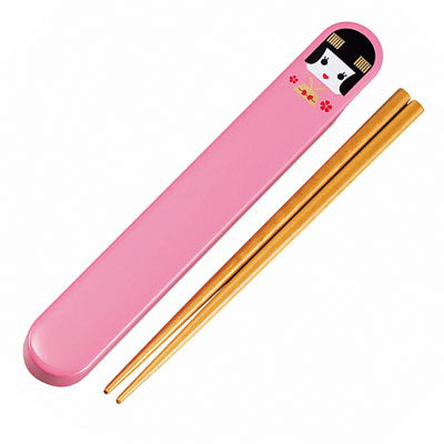 Chopsticks 18cm with Case (Pack of 3) ** Select Designs **