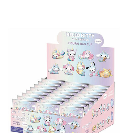 Sanrio - Hello Kitty & Friends 3D Foam Bag Clip Series 4 (Box of 24)