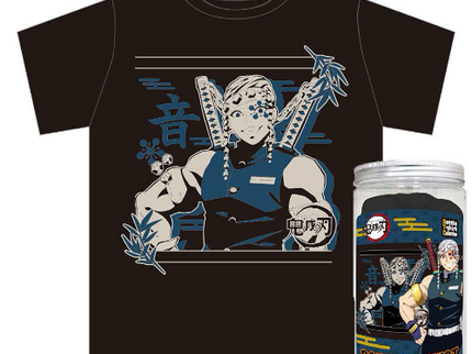 Demon Slayer Bottle T-shirt - 4 Design (Black)