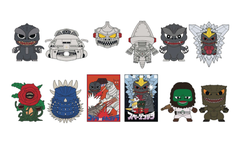 Figural Bag Clip - Godzilla Series 6 (Pack of 24)
