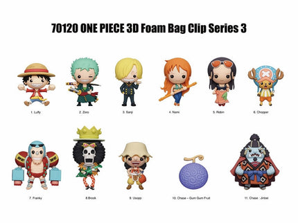Figural Bag Clip - ONEPIECE Series 3 (Pack of 24)