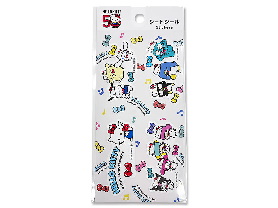 [Stickers] Hello Kitty 50th Anniversary 2 kinds (Pack of 8) $1.25/ea