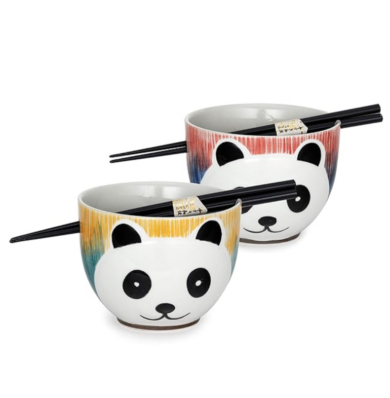 Ceramic Bowl Set with Chopsticks