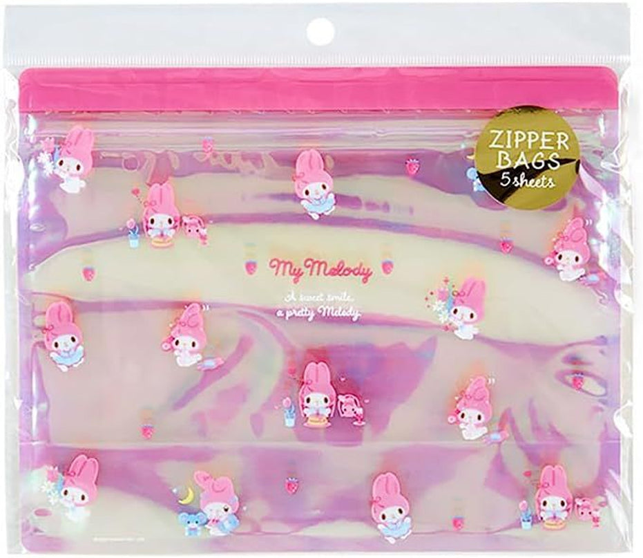 Sanrio Holo Zipper Bag M size 5pcs (Pack of 4) $3.28/ea