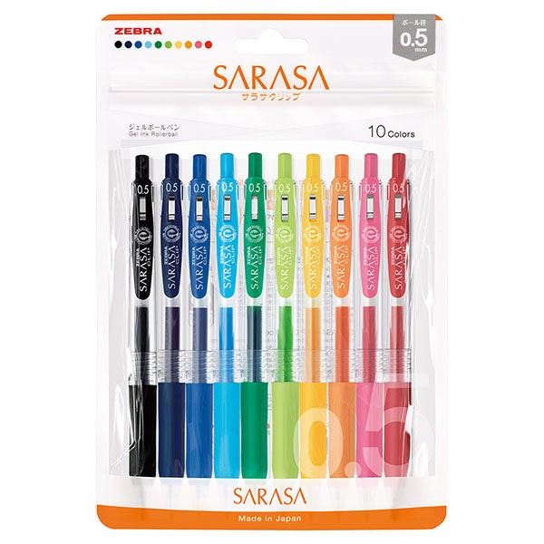 ZEBRA SARASA Clip Set - 0.5 ** RESTOCK **
