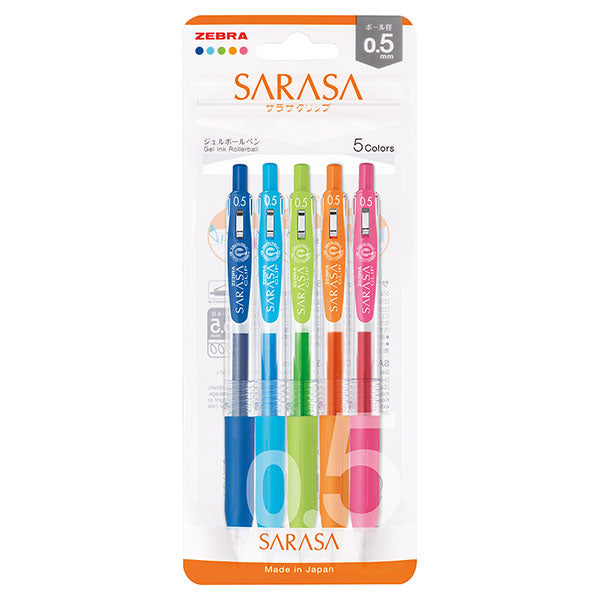 ZEBRA SARASA Clip Set - 0.5 ** RESTOCK **