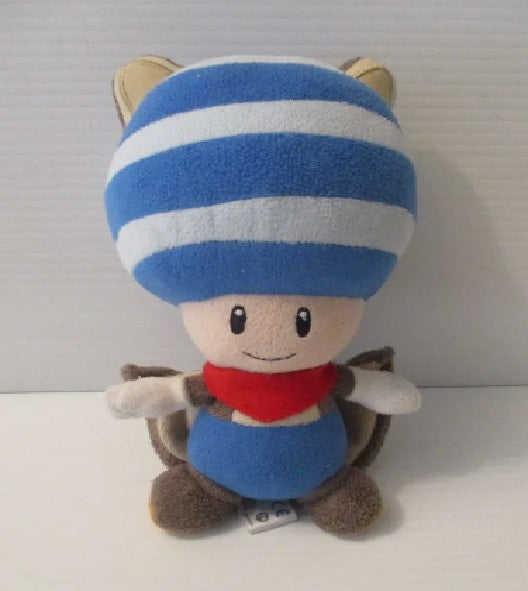 Mario - Toad Flying Squirrel Blue 8" Plush