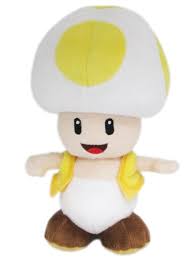 Mario - Toad Yellow 8" Plush