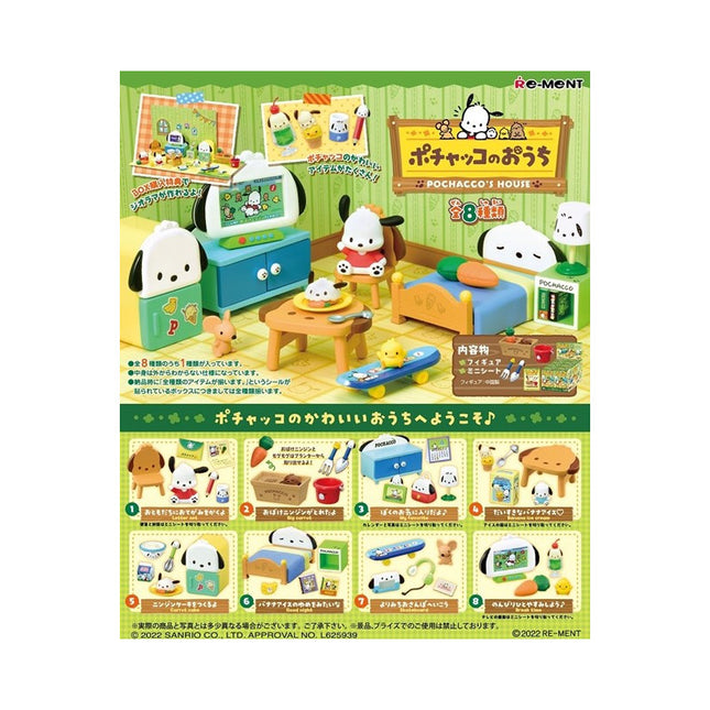 Re-Ment - Pochacco's House (Box of 8)