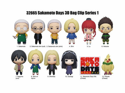 [NEW] 3D Form Bag Clip - Sakamoto Days 1 (Pack of 24)