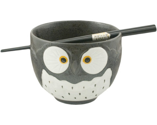 Ceramic Bowl with Chopsticks S