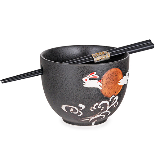 Ceramic Bowl with Chopsticks S