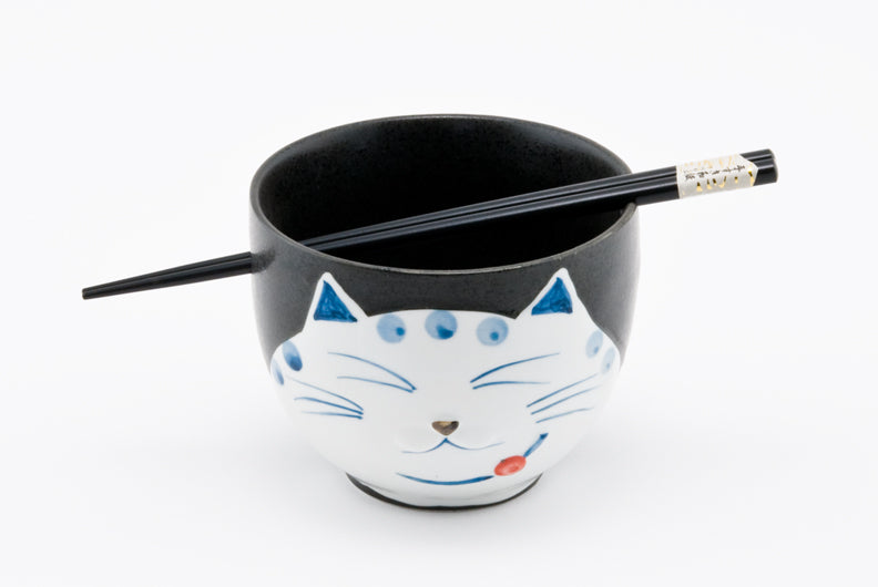 Ceramic Bowl with Chopsticks S