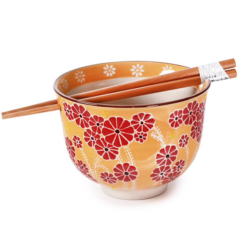 Ceramic Bowl with Chopsticks S