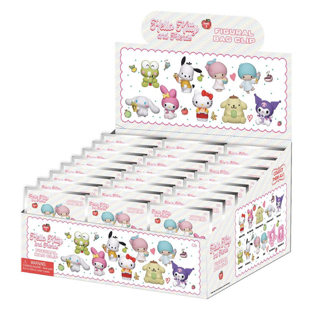 Sanrio - HELLO KITTY AND FRIENDS 3D FOAM BAG CLIP - SERIES 5 (Box of 24)