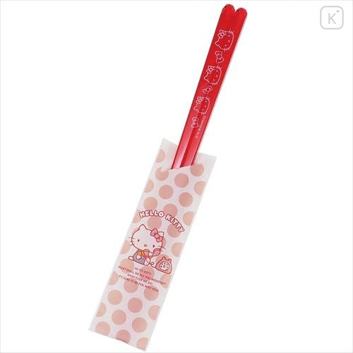 Sanrio - Hello kitty Ribbon Red - Clear Chopsticks(Pack of 5)