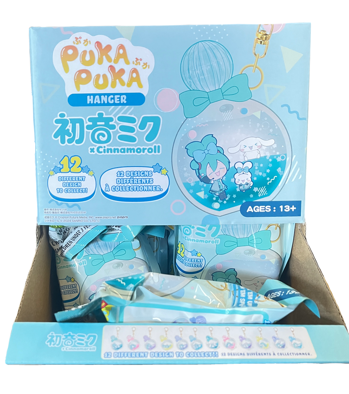 Puka Puka Hanger - Hatsune Miku x Cinnamoroll (Pack of 24)