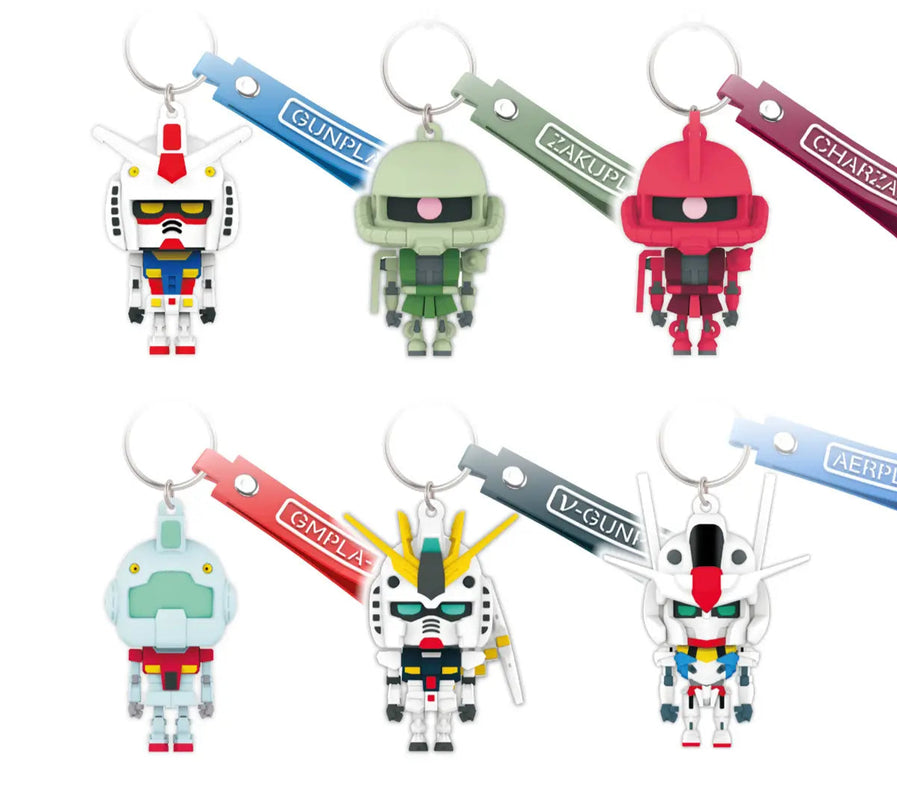 [NEW] Gunpla-Kun 3D Rubber Mascot Keychain (Pack/12)