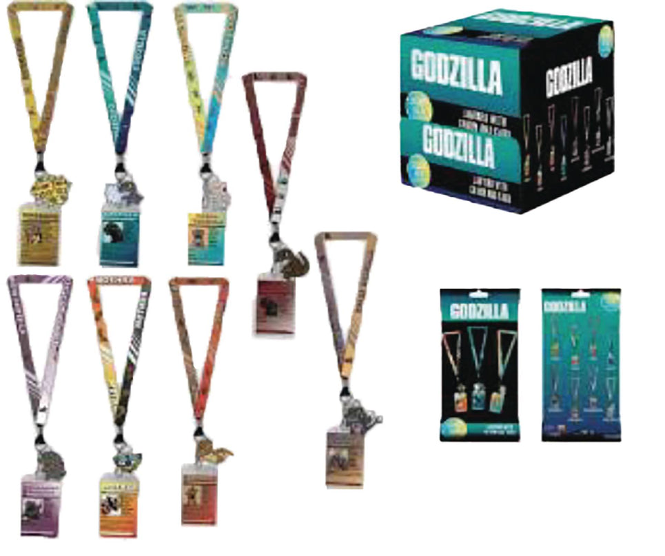 Lanyard with Charm and Card - Godzilla (Pack of 24)