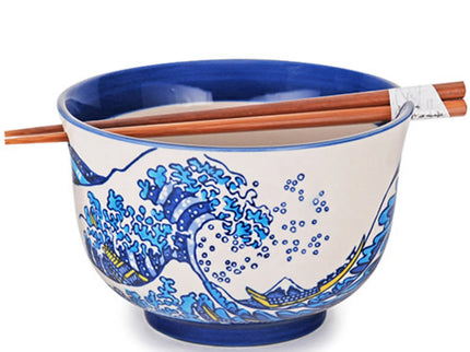 Ceramic Bowl with Chopsticks L