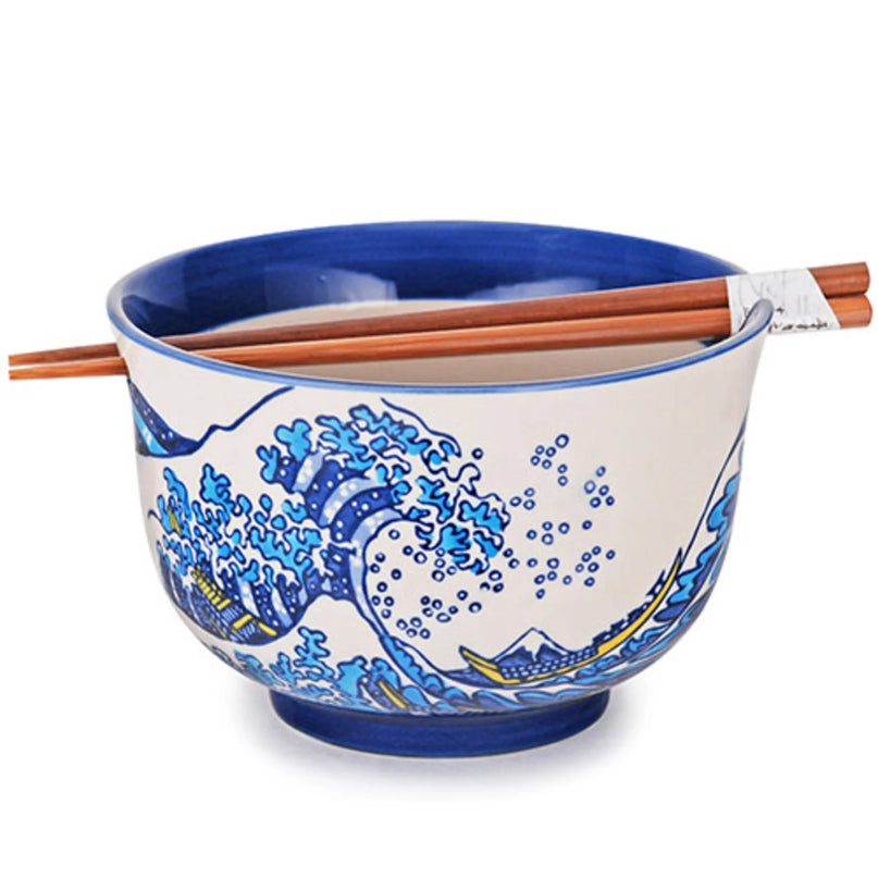 Ceramic Bowl with Chopsticks L