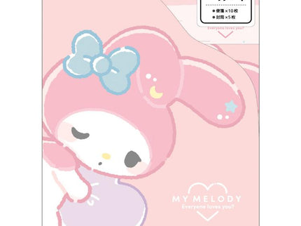 Sanrio Die-Cut Letter Set with Folder (Set of 6)