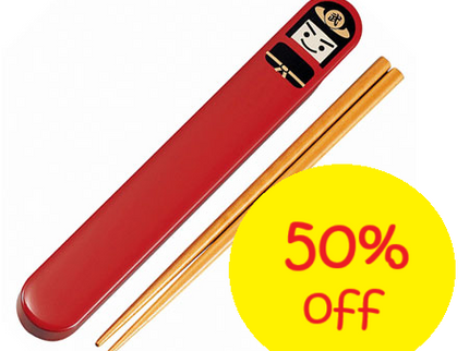 Chopsticks 18cm with Case (Pack of 3) ** Select Designs **