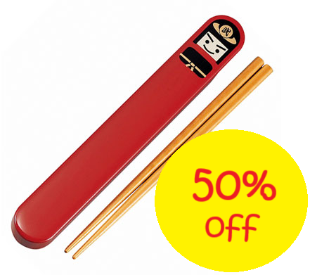 Chopsticks 18cm with Case (Pack of 3) ** Select Designs **