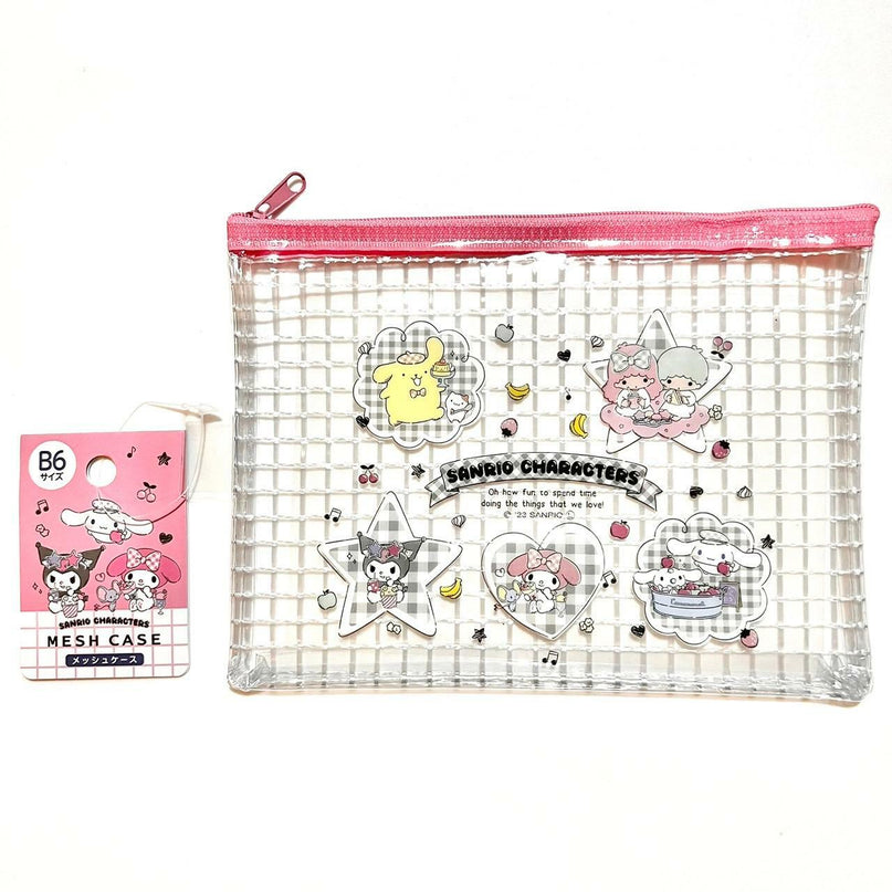 Sanrio PVC Mesh Travel Pouch B6 size (Pack of 10) $1.25/ea