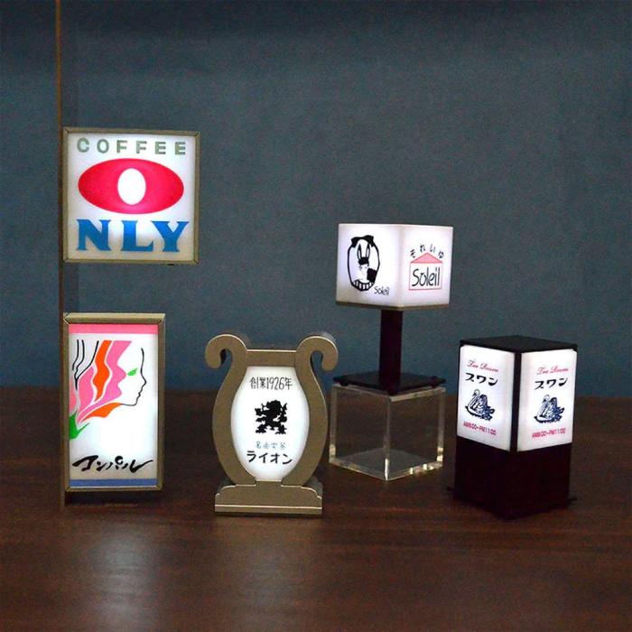 Jun-Kissa (Japanese Cafe) Signboard Light Miniature Collection vol.2 (Box of 12) $5.78/ea