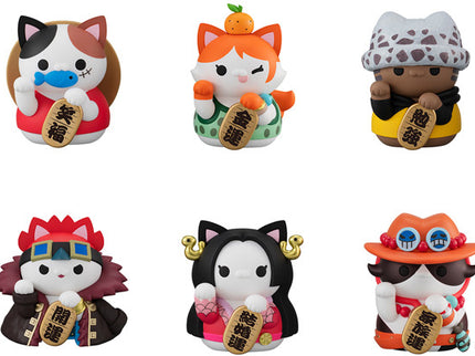 [Mega Cat Project] Nyan Piece Nyan!!, ONEPIECE - Lucky Cat ver. (Box of 6) ** NEW Limited Qtys **