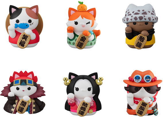 [Mega Cat Project] Nyan Piece Nyan!!, ONEPIECE - Lucky Cat ver. (Box of 6) ** NEW Limited Qtys **