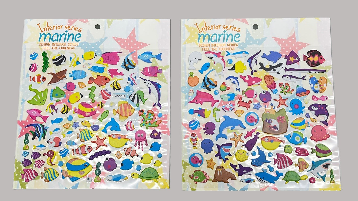 Puffy Stickers (Pack of 12)