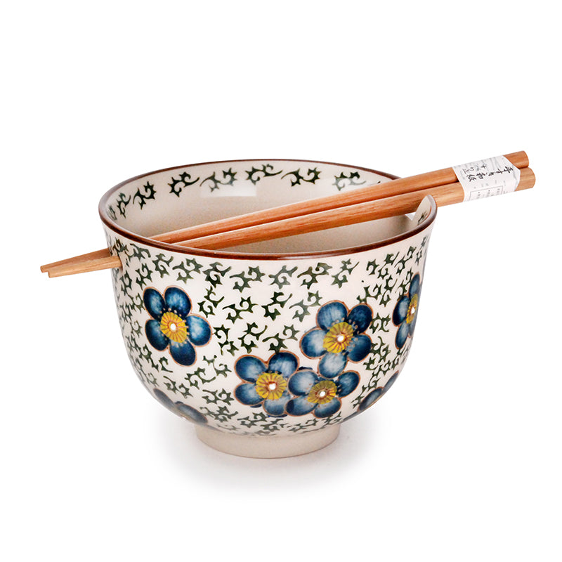 Ceramic Bowl with Chopsticks S