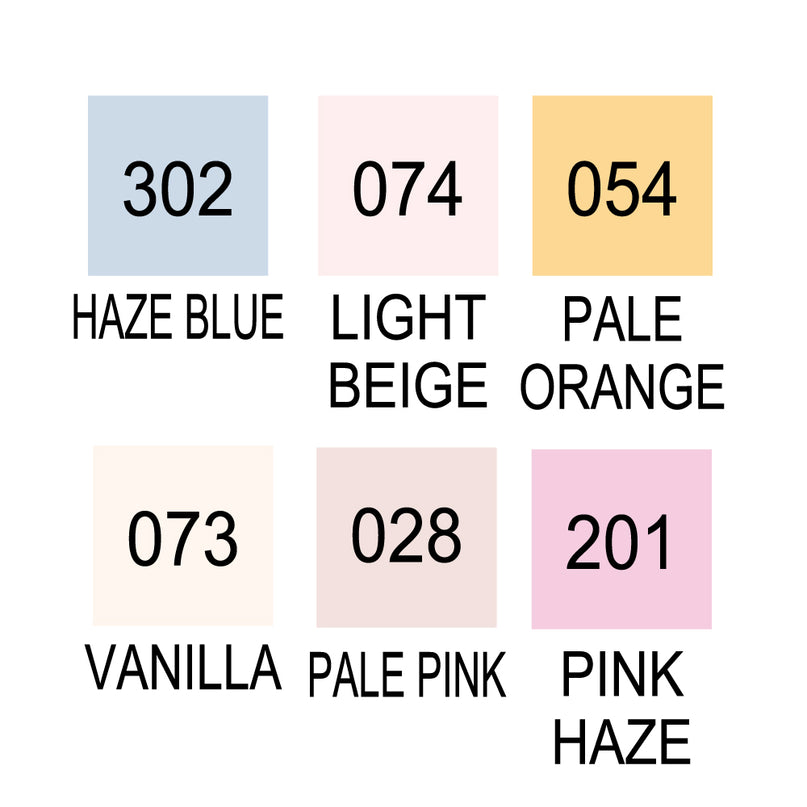 Kuretake ZIG Clean Color Real Brush 6 colors