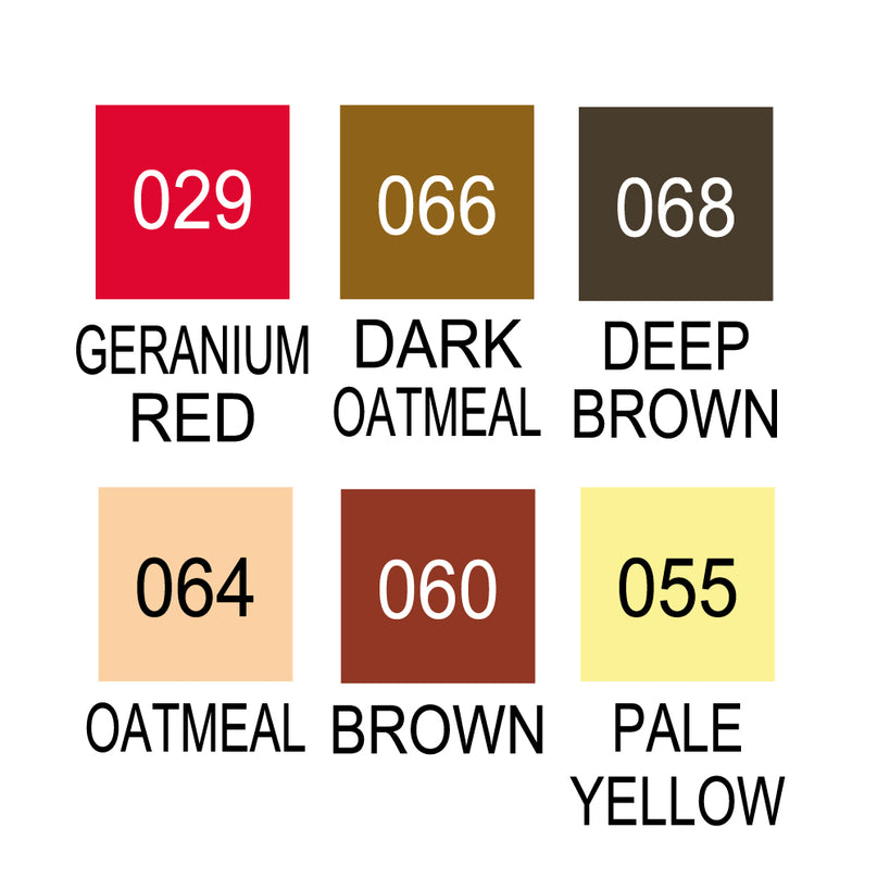 Kuretake ZIG Clean Color Real Brush 6 colors