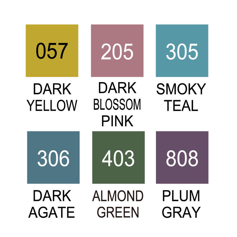 Kuretake ZIG Clean Color Real Brush 6 colors