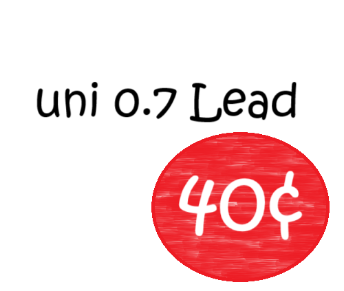 [SALE] uni Mechanical Pencil Leads 0.7 - 40pcs  (Pack of 10) $0.40/ea