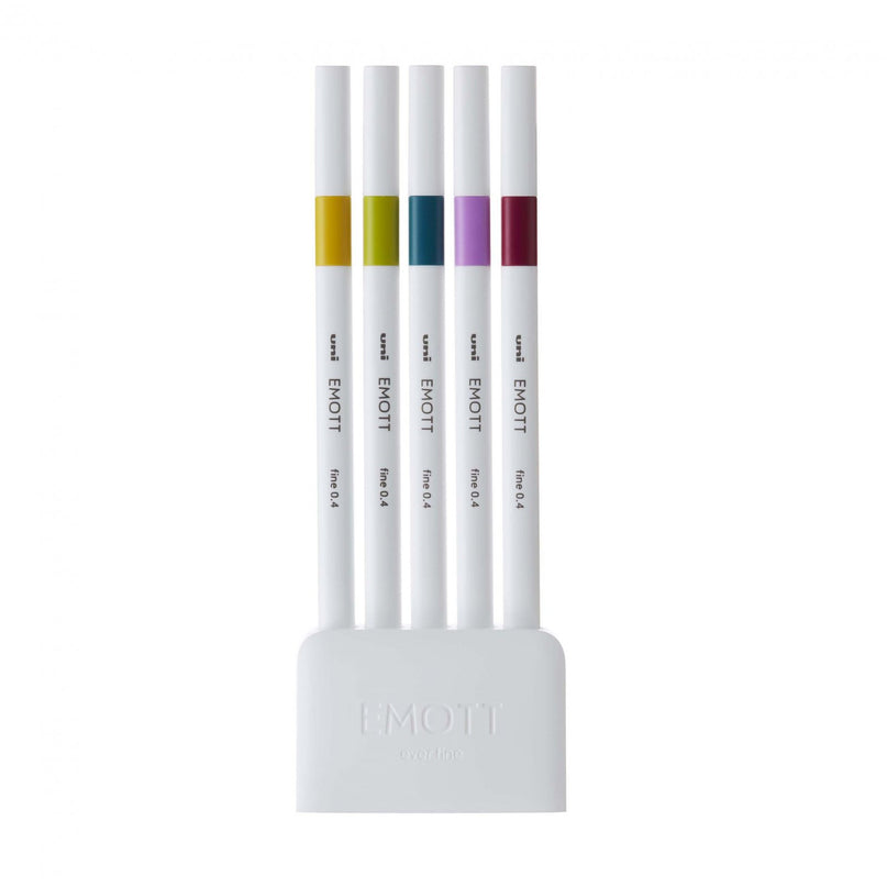 [SALE] uni EMOTT Pen Set - 0.4 Fine Marker 5pcs
