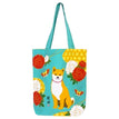 Brown Shiba with Peonies