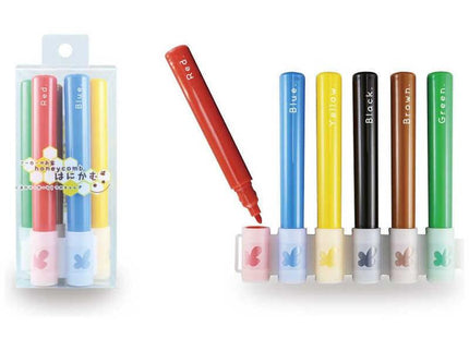 [Water-Based Marker Set] Honey Comb Pop Color 6 - colors Set